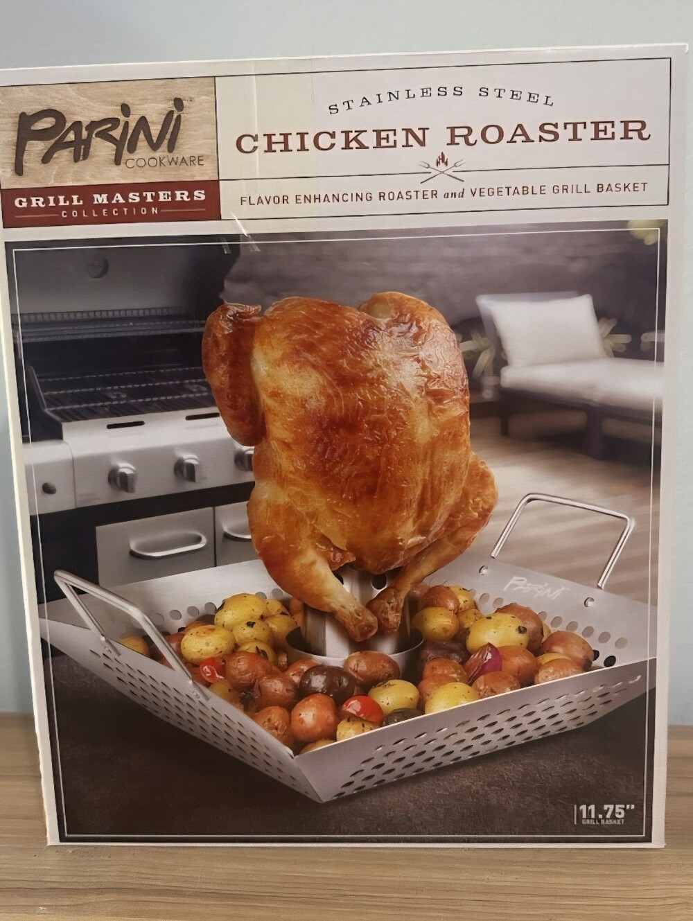 Parini Cookware Chicken Roaster Stainless Steel - Silver